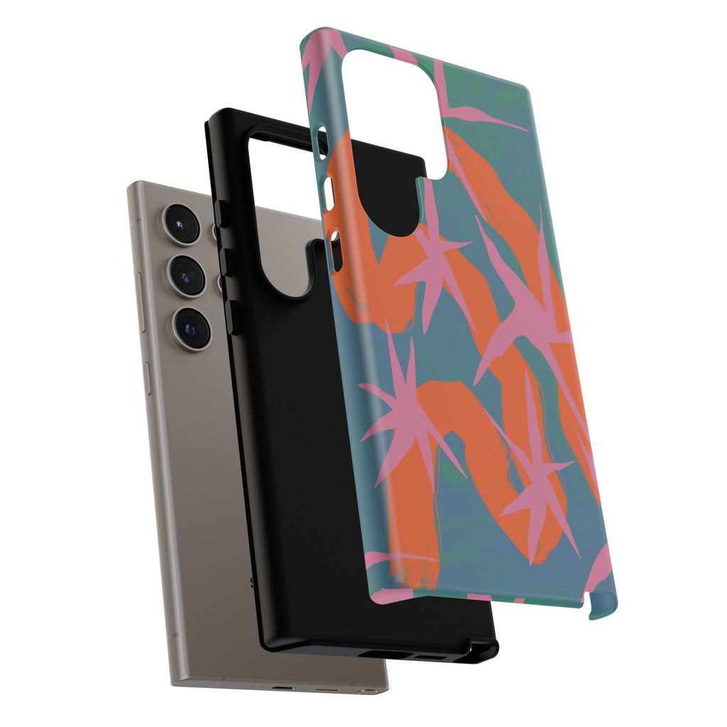 Stylish Phone Case with Abstract Design, Tough Cases, Custom Phone Cover, Gift for Trendsetters, Unique Cellphone Protection