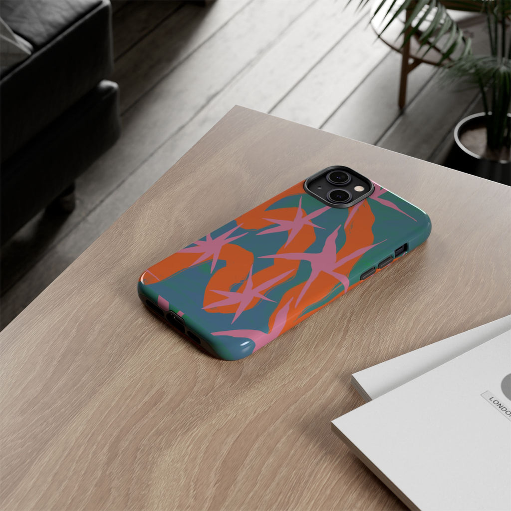 Stylish Phone Case with Abstract Design, Tough Cases, Custom Phone Cover, Gift for Trendsetters, Unique Cellphone Protection