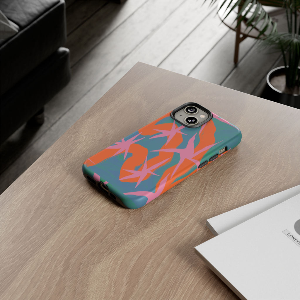 Stylish Phone Case with Abstract Design, Tough Cases, Custom Phone Cover, Gift for Trendsetters, Unique Cellphone Protection