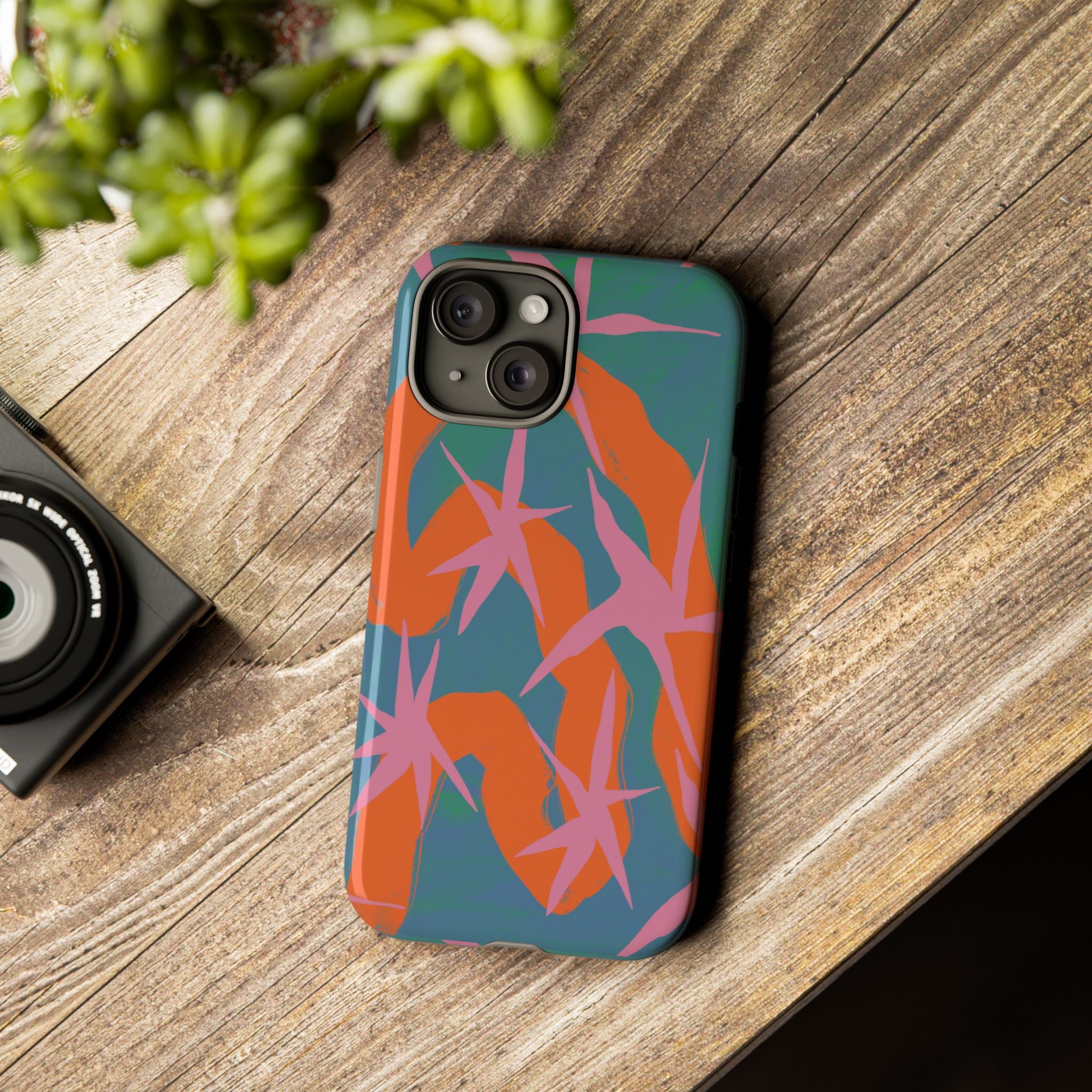 Stylish Phone Case with Abstract Design, Tough Cases, Custom Phone Cover, Gift for Trendsetters, Unique Cellphone Protection