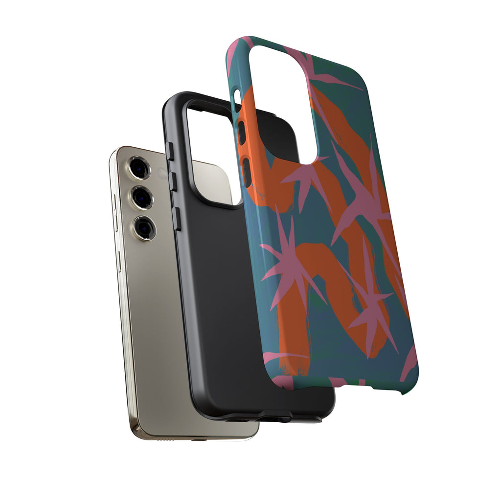 Stylish Phone Case with Abstract Design, Tough Cases, Custom Phone Cover, Gift for Trendsetters, Unique Cellphone Protection