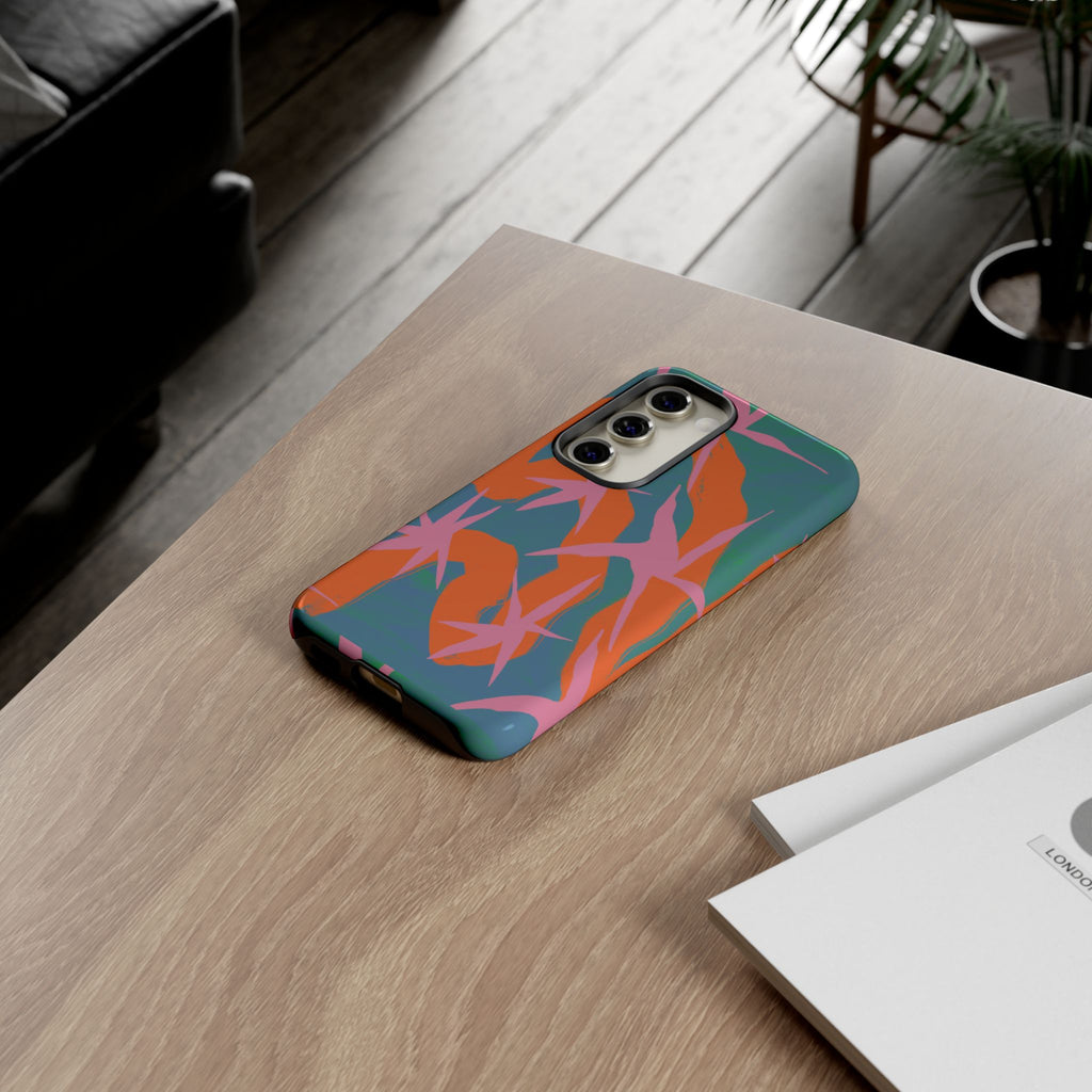 Stylish Phone Case with Abstract Design, Tough Cases, Custom Phone Cover, Gift for Trendsetters, Unique Cellphone Protection
