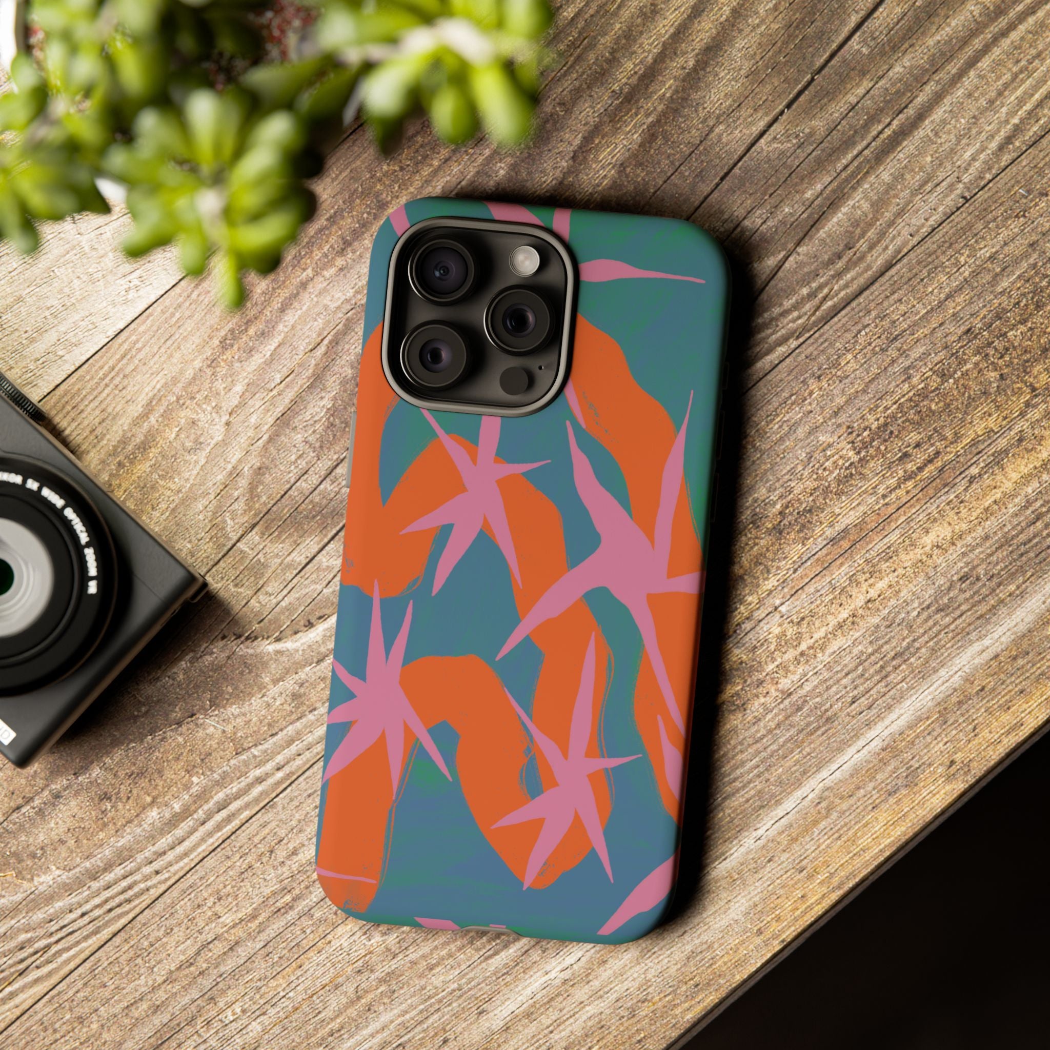 Stylish Phone Case with Abstract Design, Tough Cases, Custom Phone Cover, Gift for Trendsetters, Unique Cellphone Protection