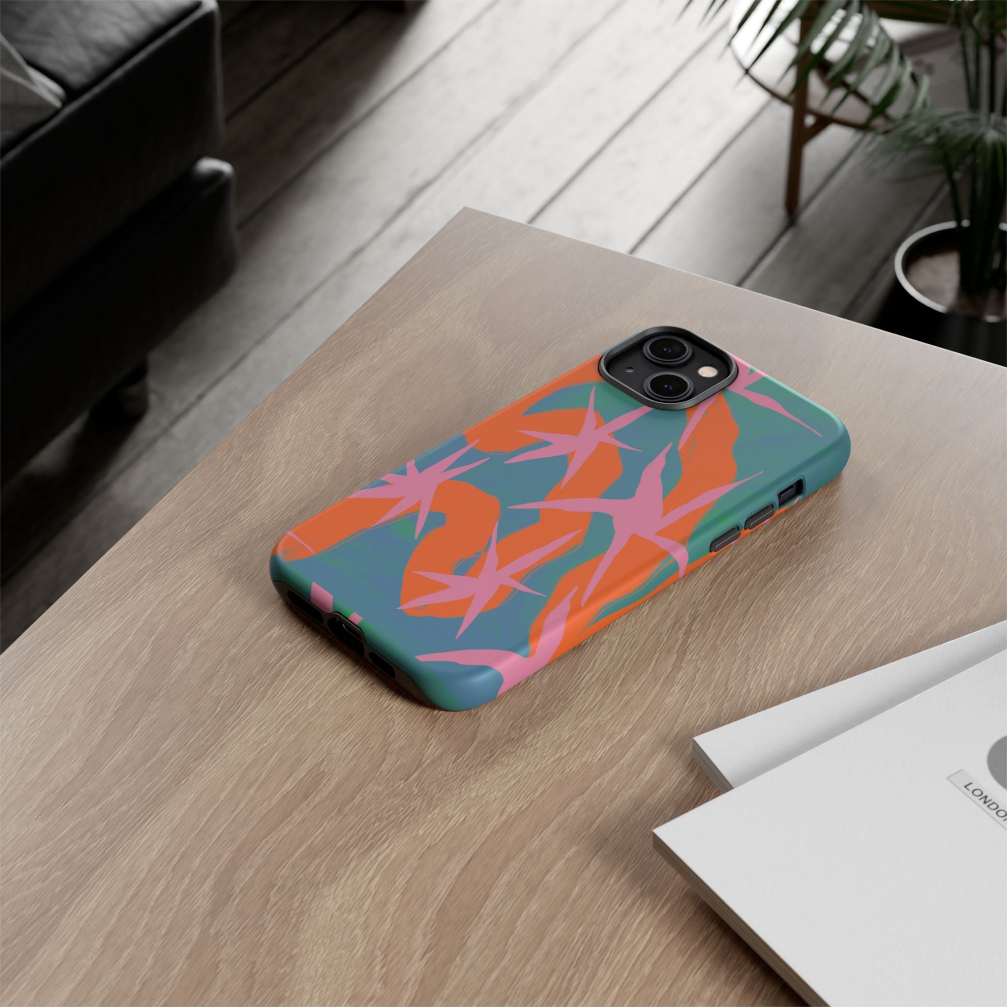 Stylish Phone Case with Abstract Design, Tough Cases, Custom Phone Cover, Gift for Trendsetters, Unique Cellphone Protection
