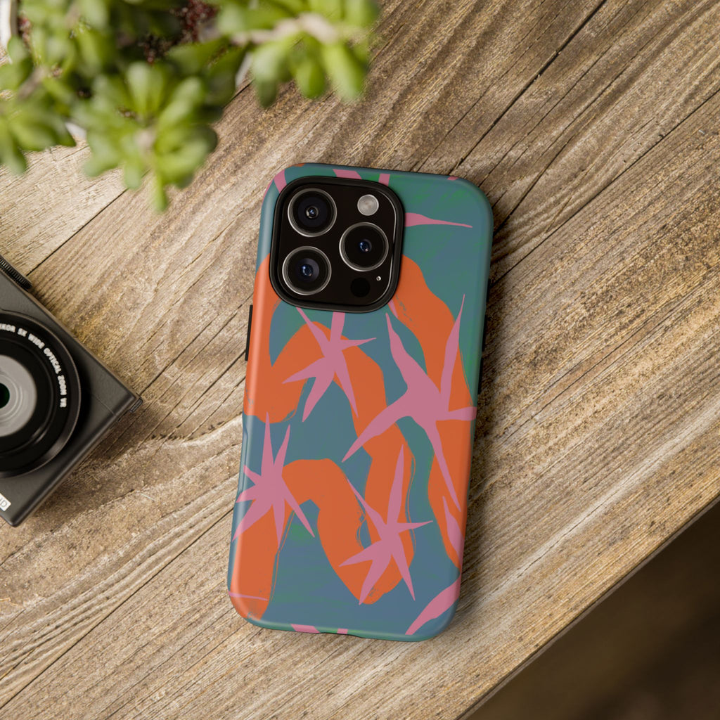 Stylish Phone Case with Abstract Design, Tough Cases, Custom Phone Cover, Gift for Trendsetters, Unique Cellphone Protection