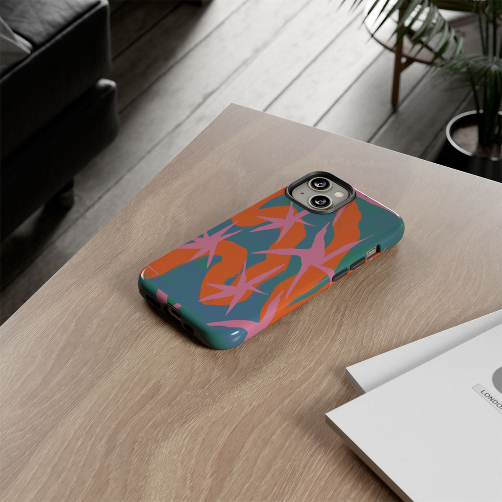 Stylish Phone Case with Abstract Design, Tough Cases, Custom Phone Cover, Gift for Trendsetters, Unique Cellphone Protection