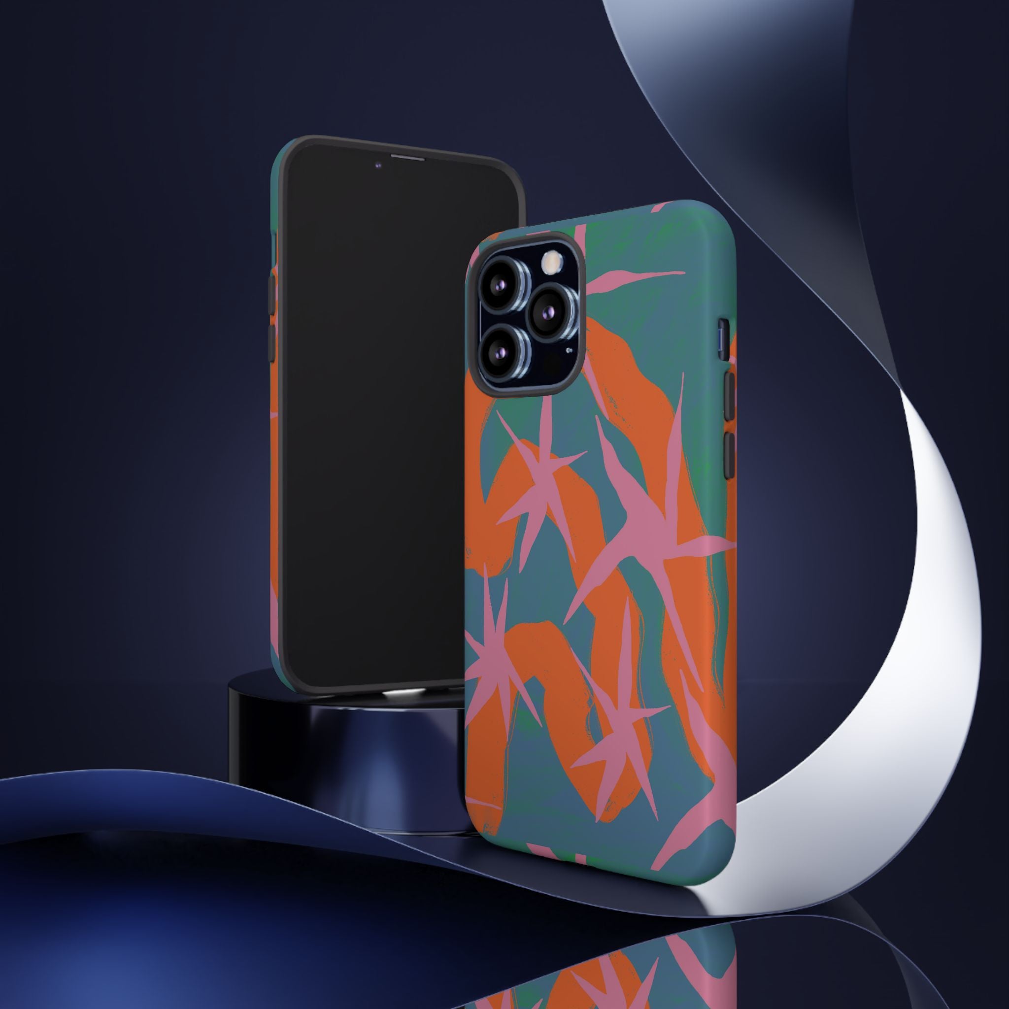 Stylish Phone Case with Abstract Design, Tough Cases, Custom Phone Cover, Gift for Trendsetters, Unique Cellphone Protection