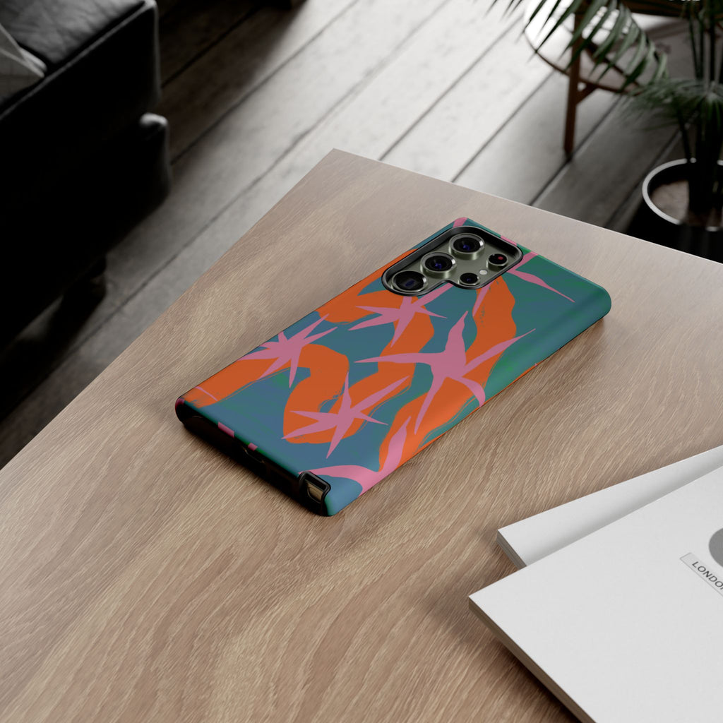 Stylish Phone Case with Abstract Design, Tough Cases, Custom Phone Cover, Gift for Trendsetters, Unique Cellphone Protection