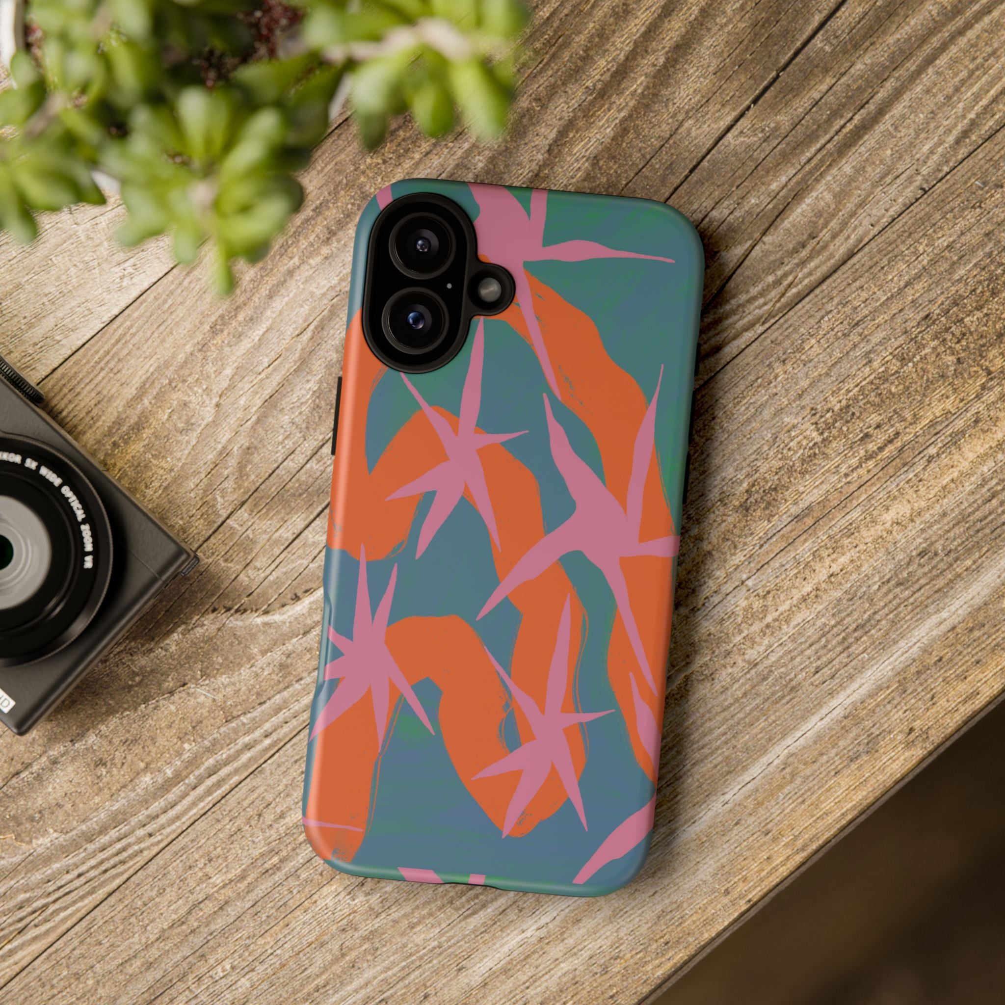 Stylish Phone Case with Abstract Design, Tough Cases, Custom Phone Cover, Gift for Trendsetters, Unique Cellphone Protection