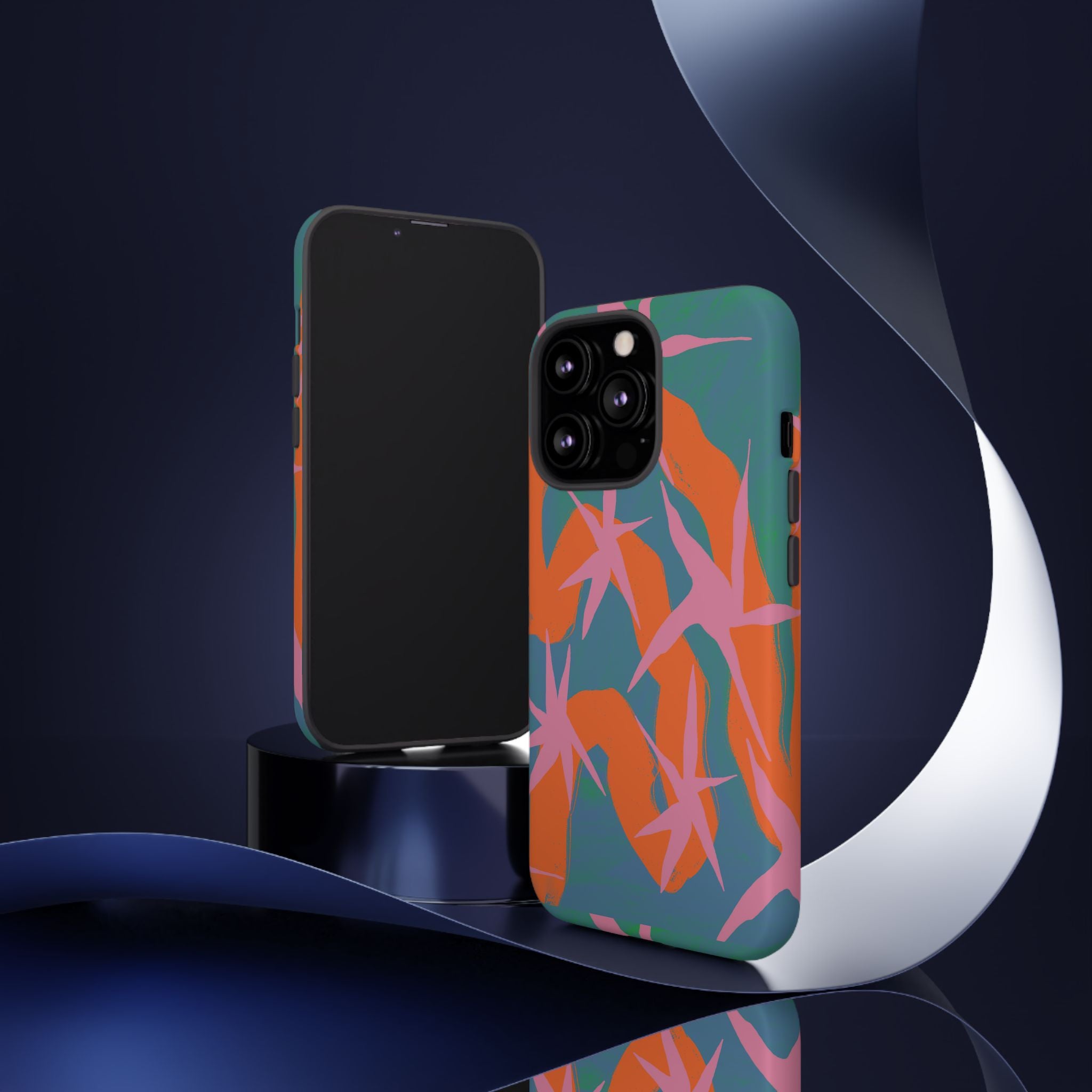 Stylish Phone Case with Abstract Design, Tough Cases, Custom Phone Cover, Gift for Trendsetters, Unique Cellphone Protection