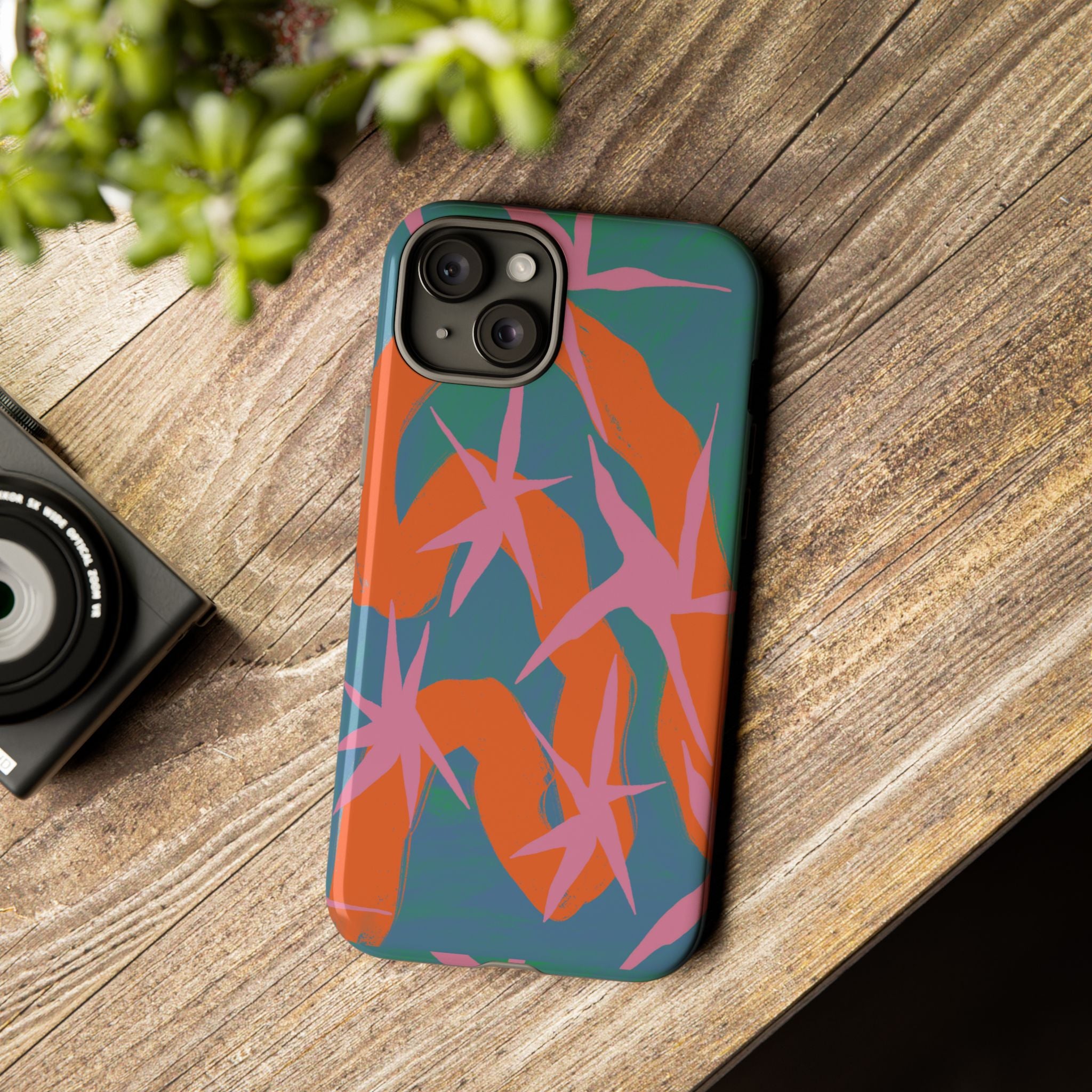 Stylish Phone Case with Abstract Design, Tough Cases, Custom Phone Cover, Gift for Trendsetters, Unique Cellphone Protection