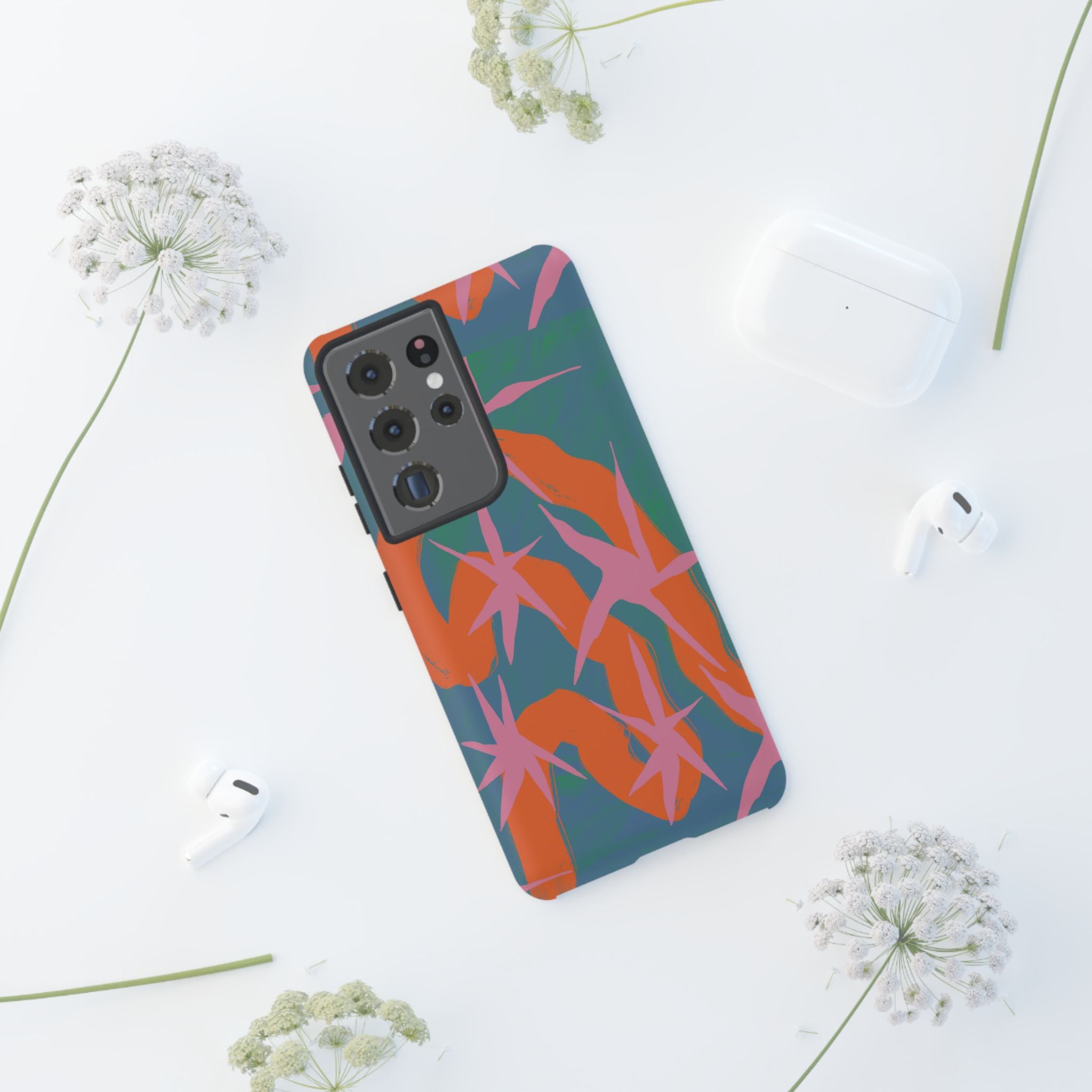 Stylish Phone Case with Abstract Design, Tough Cases, Custom Phone Cover, Gift for Trendsetters, Unique Cellphone Protection
