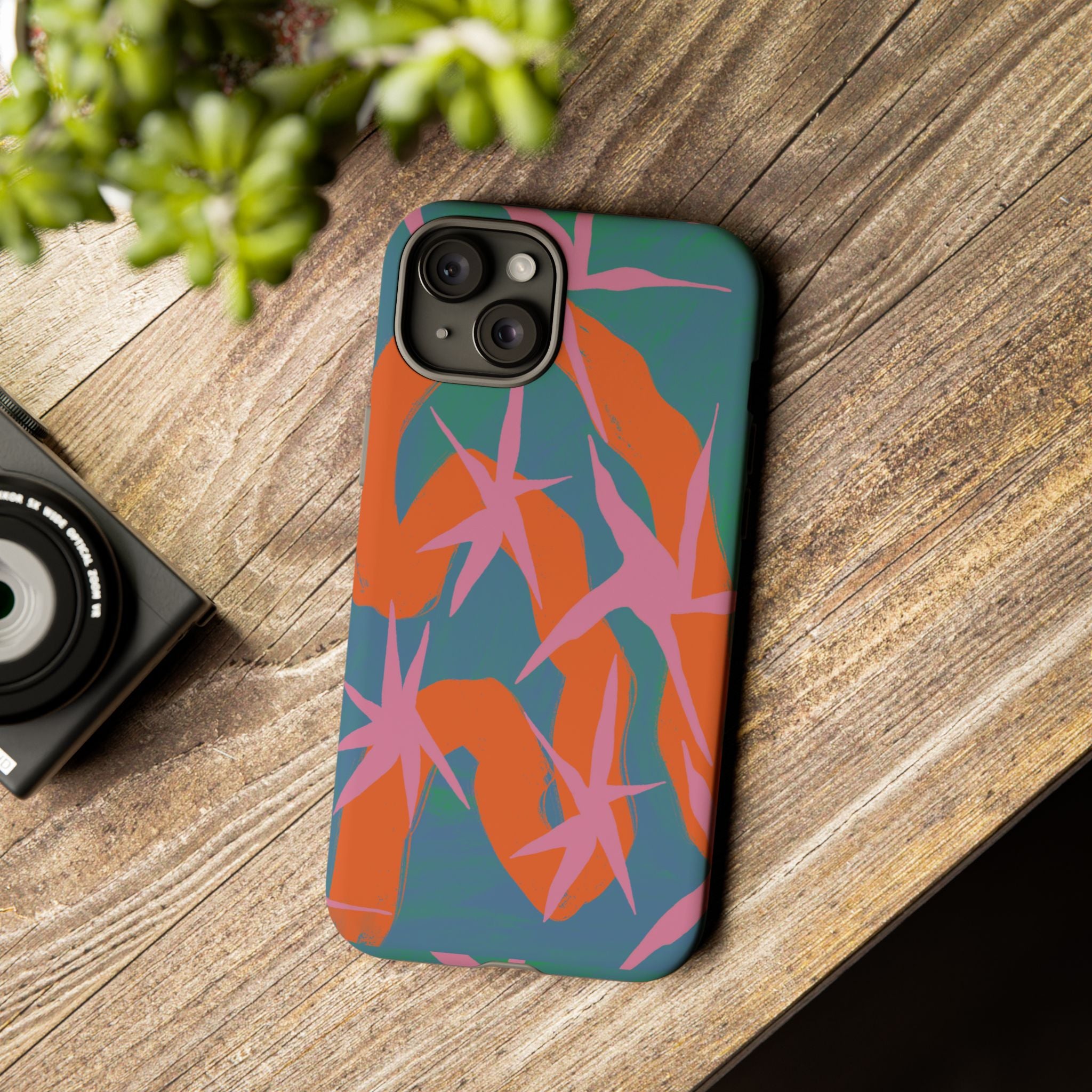 Stylish Phone Case with Abstract Design, Tough Cases, Custom Phone Cover, Gift for Trendsetters, Unique Cellphone Protection