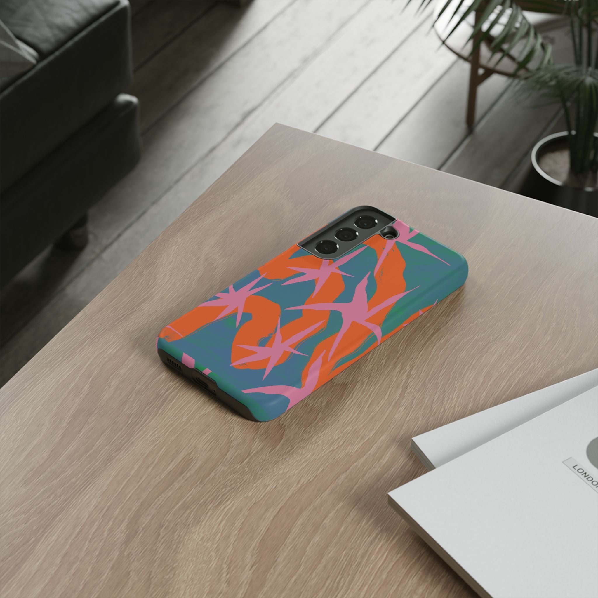 Stylish Phone Case with Abstract Design, Tough Cases, Custom Phone Cover, Gift for Trendsetters, Unique Cellphone Protection