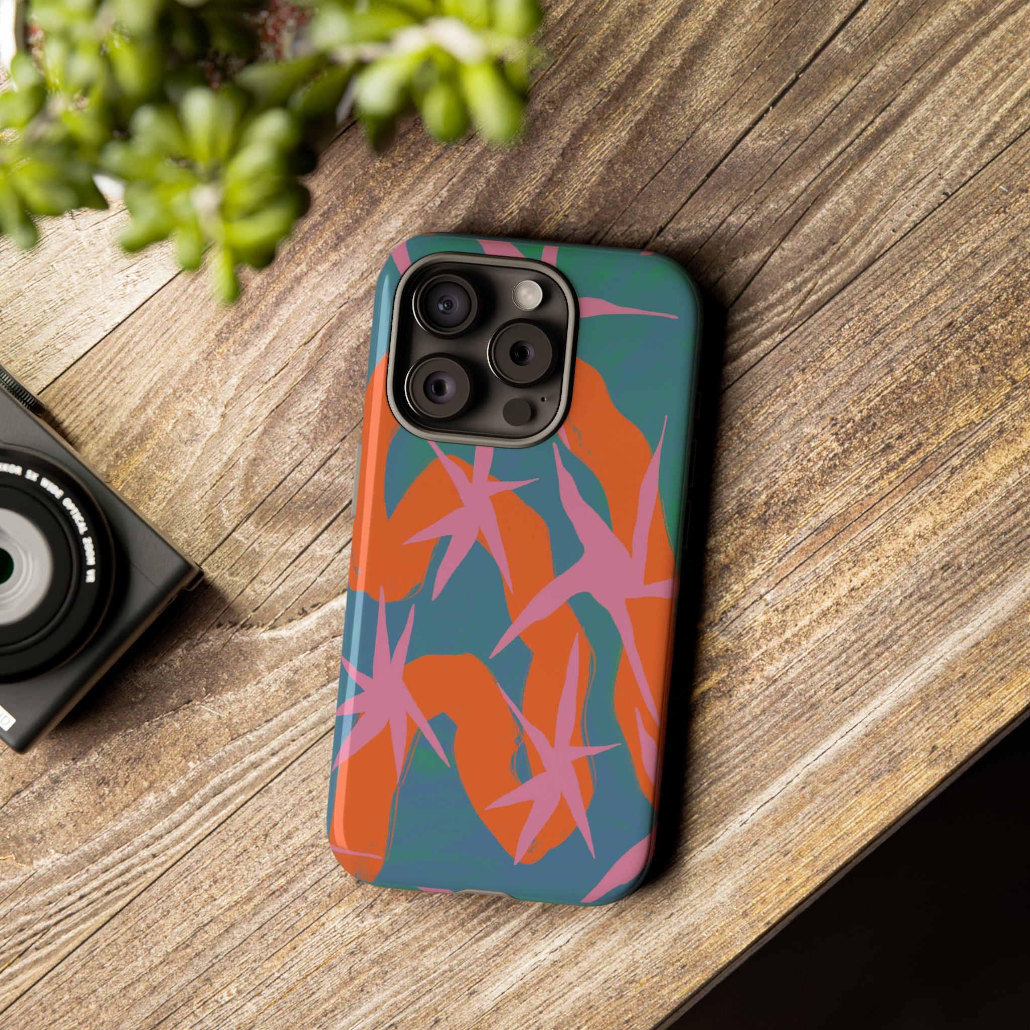 Stylish Phone Case with Abstract Design, Tough Cases, Custom Phone Cover, Gift for Trendsetters, Unique Cellphone Protection