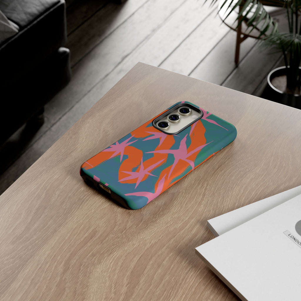 Stylish Phone Case with Abstract Design, Tough Cases, Custom Phone Cover, Gift for Trendsetters, Unique Cellphone Protection